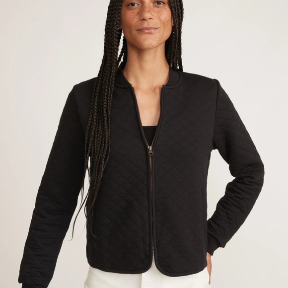 Marine layer quilted zipper sweater (corbet quilted bomber) - Picture 5 of 7